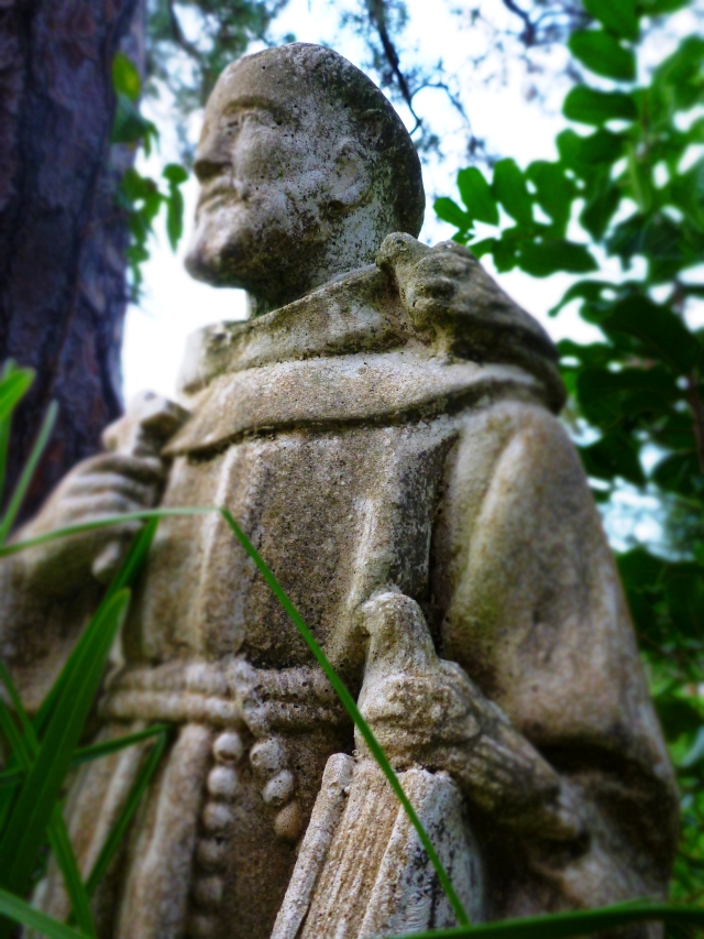 St Francis of Assisi statue, the greener bench blog